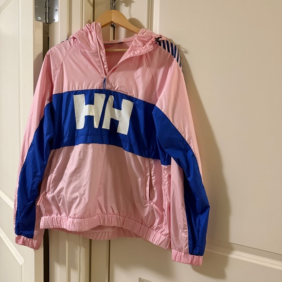 Helly Hansen Jackets & Blazers - Helly Hansen Light Pink & Blue Windbreaker